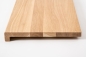 Preview: Windowsill Oak Select Natur A/B 26 mm, full lamella, hard wax oil nature white, with overhang